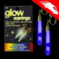 Glow Pendant Earrings Blue